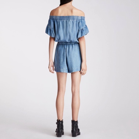 All Saints Adela Denim Jumpsuit - Picture 4 of 7
